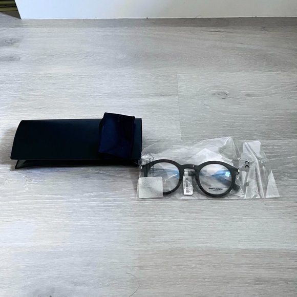 Saint Laurent SL140 Slim Round Frame Eyeglasses - Picture 2 of 10